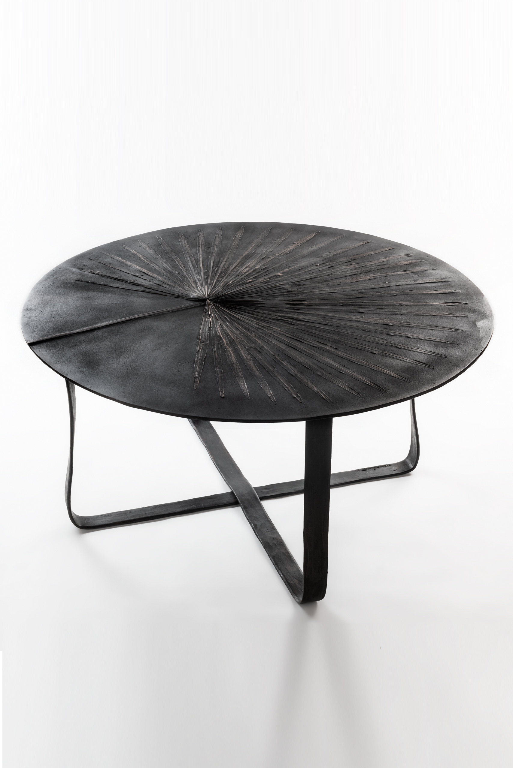 Foglie Coffee Table in Bronze with Black Patina