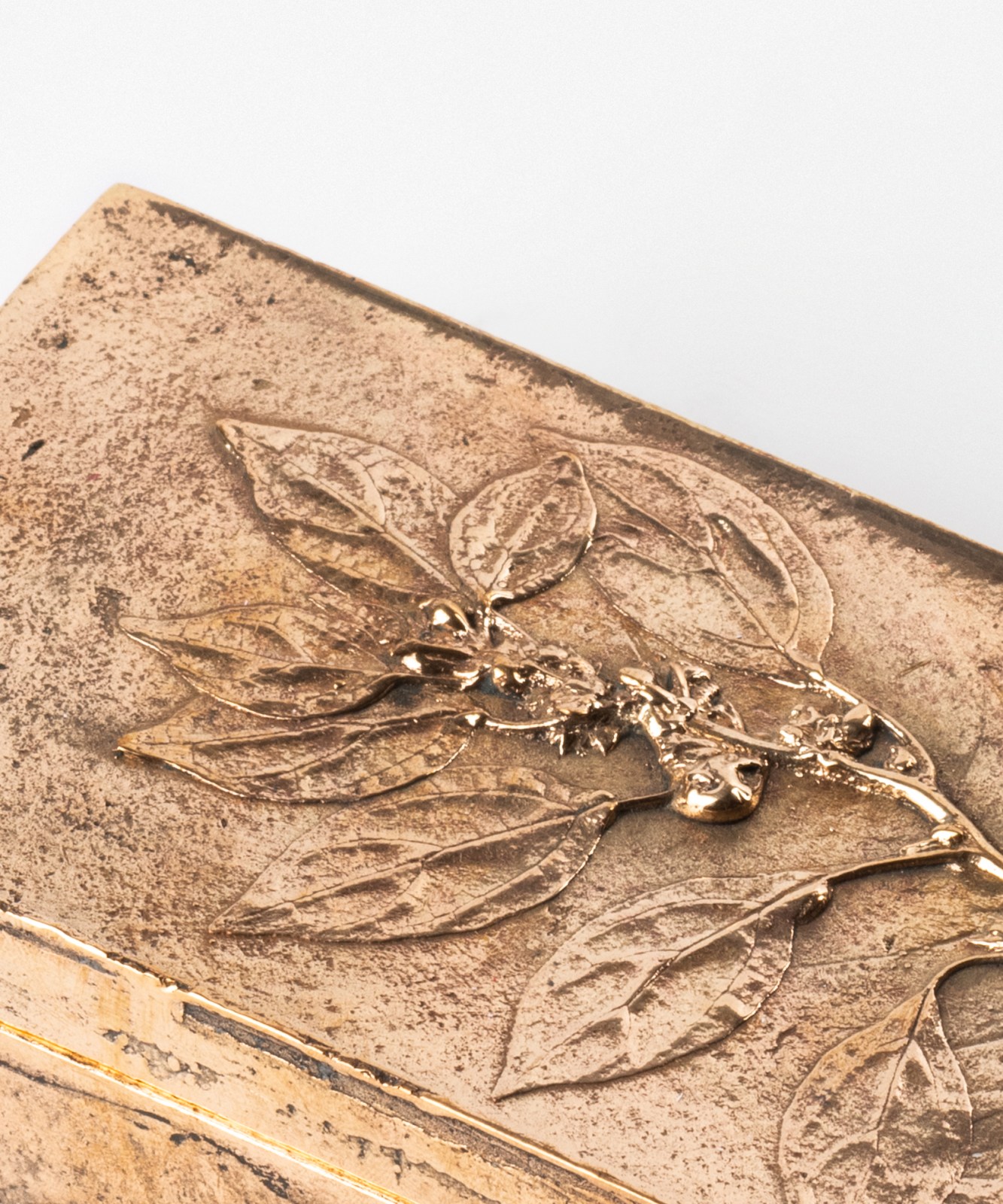 Foglie Decorative Box in Bronze - Style 1465