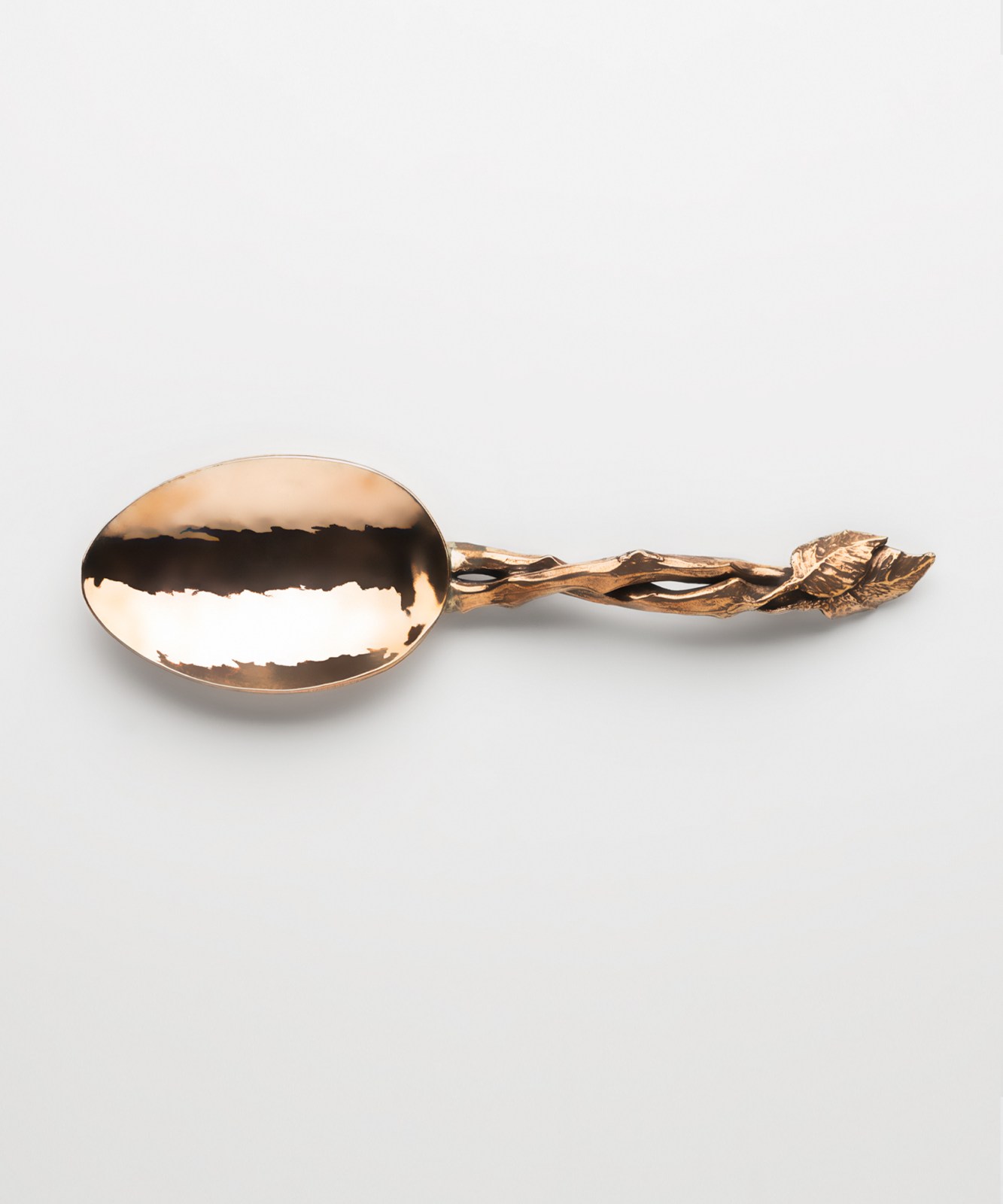 Rose Branch Risotto Serving Spoon in Bronze - Style 1472