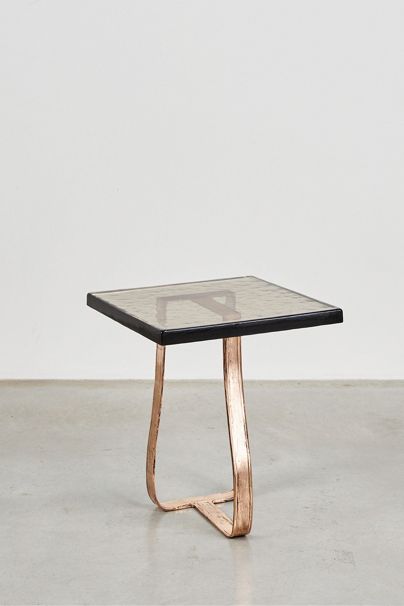 Vetro Coffee Table in Bronze with Fumè Cast-Glass