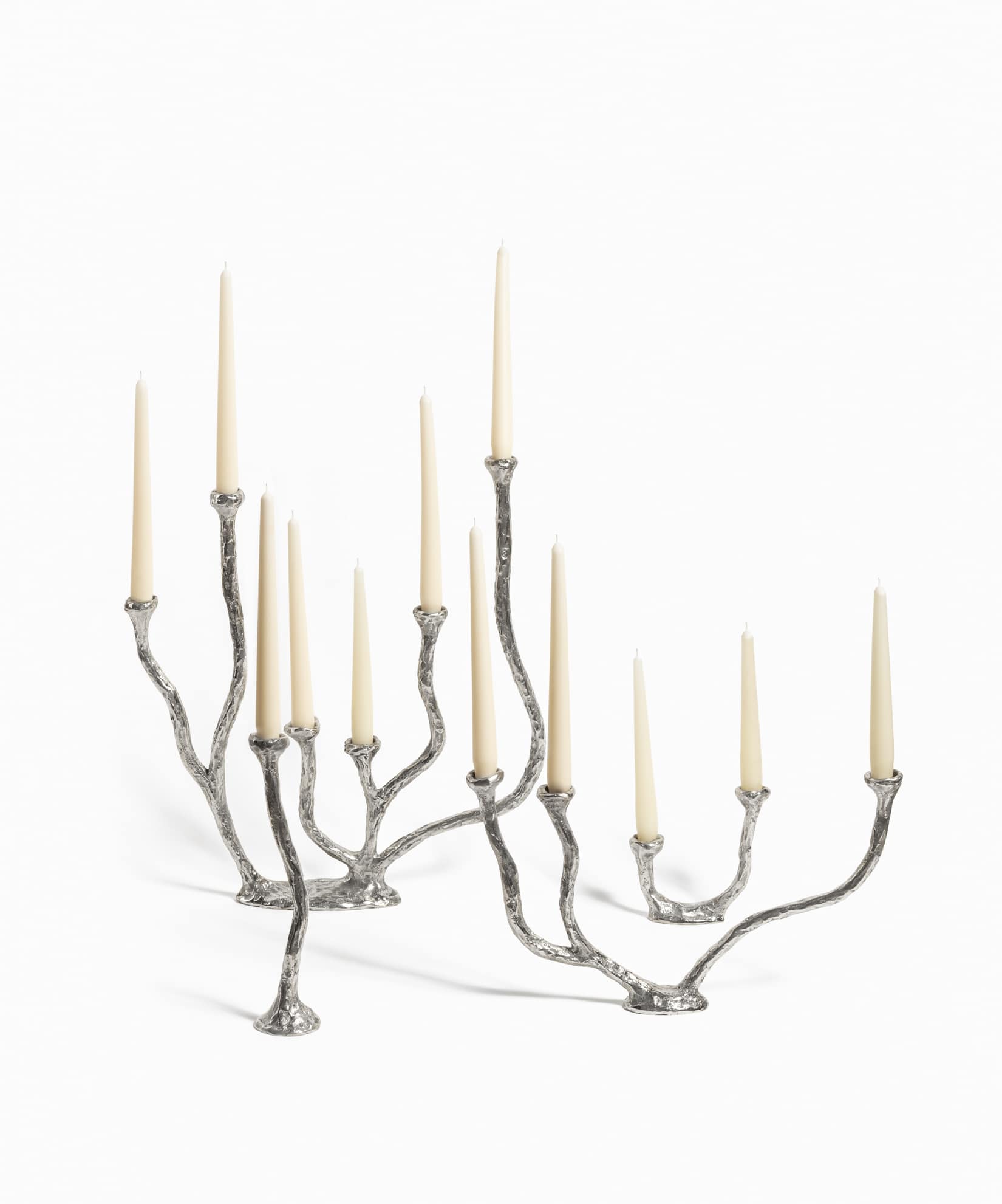 Immagine prodotto Alga Candle Holders in White Bronze – Limited Edition Set of 4 Osanna Visconti