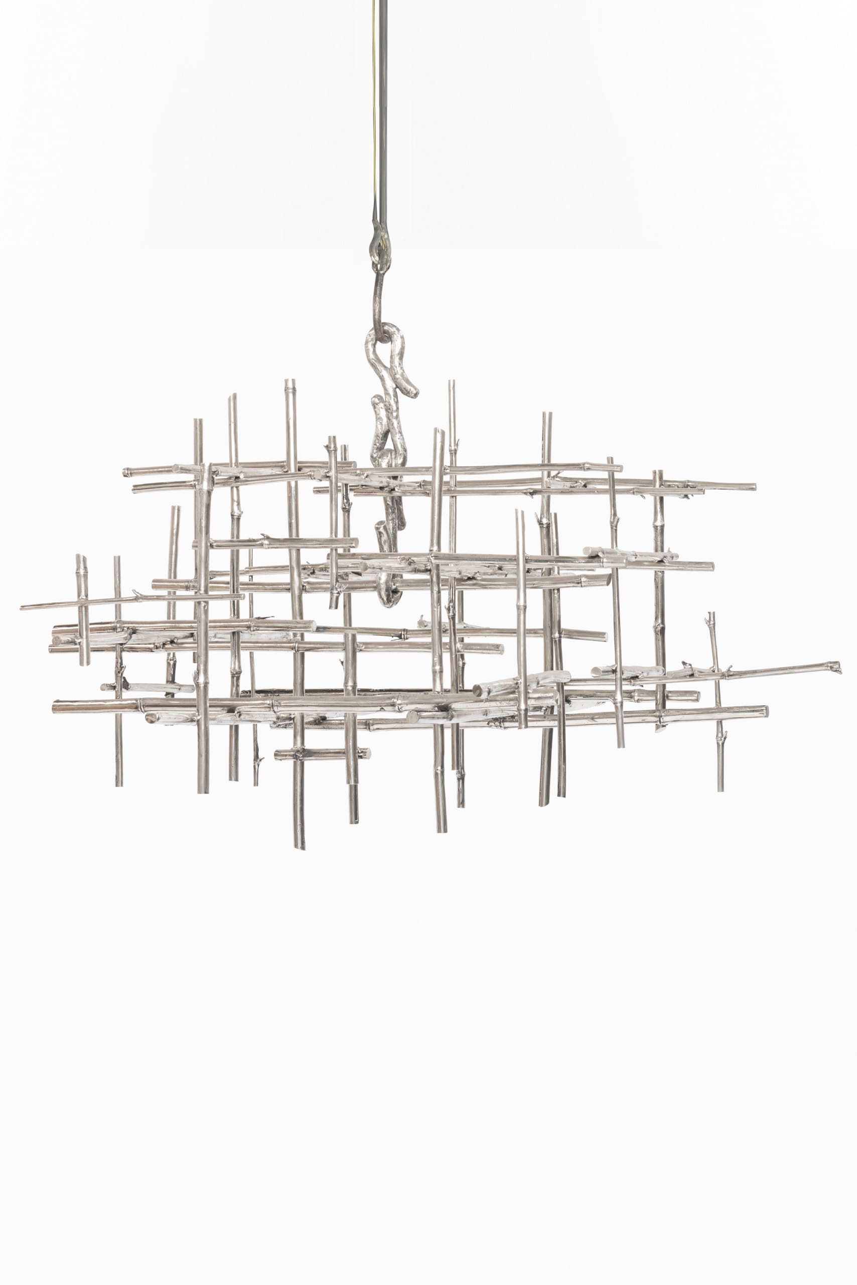 Immagine prodotto Bambù Chandelier in White Bronze Osanna Visconti