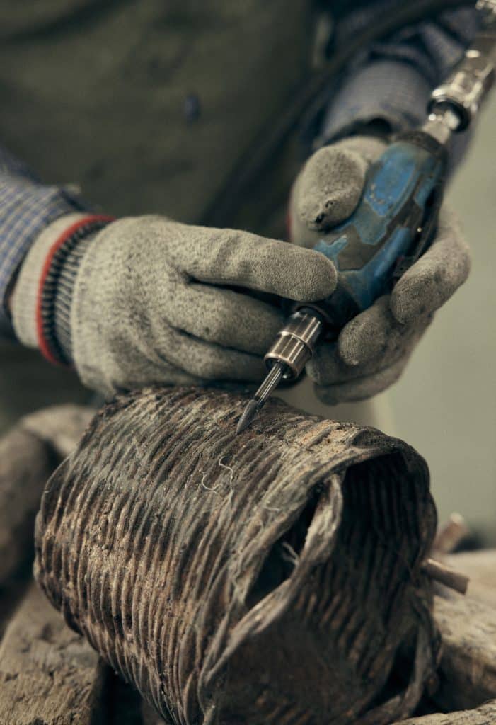 Lost-wax casting Chiseling Phase Lost-wax casting Chiseling Phase