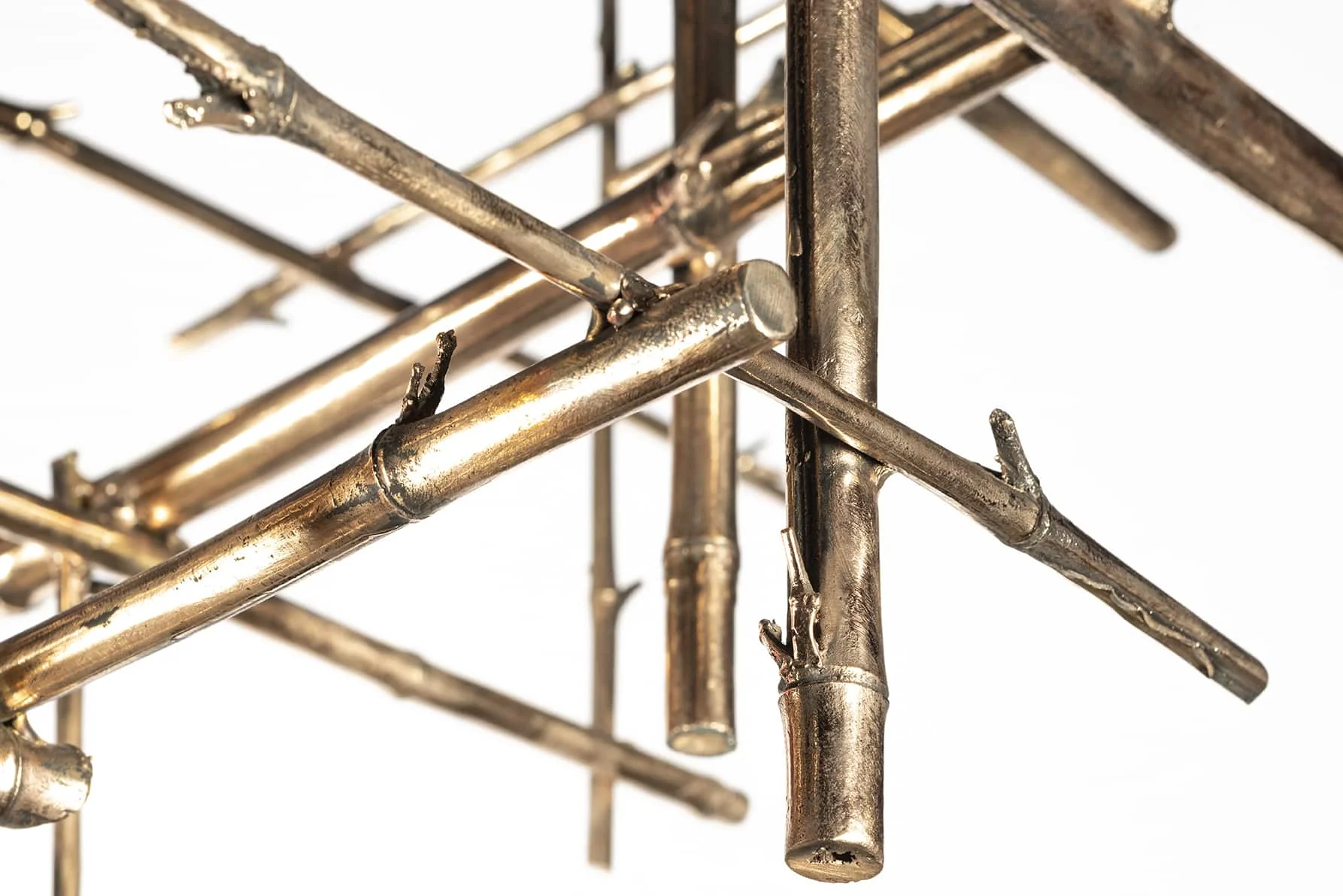 Bambù Forest Chandelier in Bronze